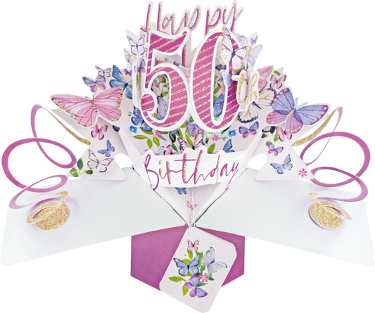 50th Birthday Pop up Card
