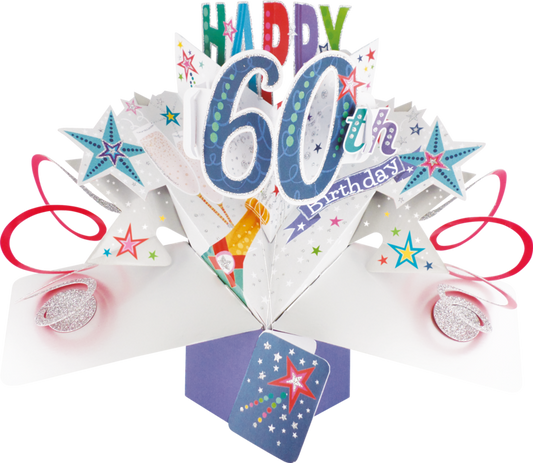 60th Birthday Pop up Card
