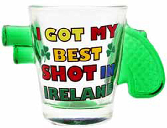 I Got Tipsy In Ireland Shot Glass