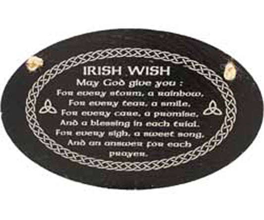 Slate Irish Wish Oval