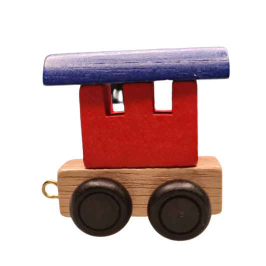 Train Letters Train Rear Red & Blue