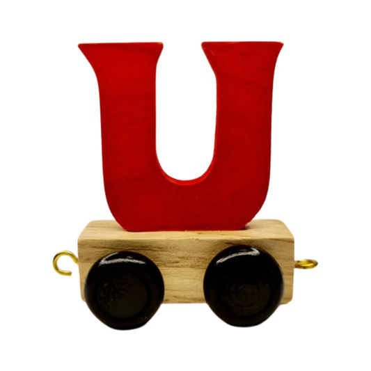 Train Letters U-Red