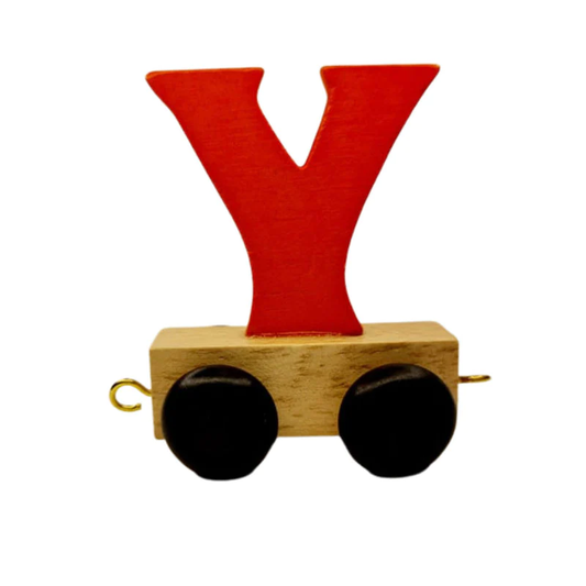 Train Letters Y-Orange
