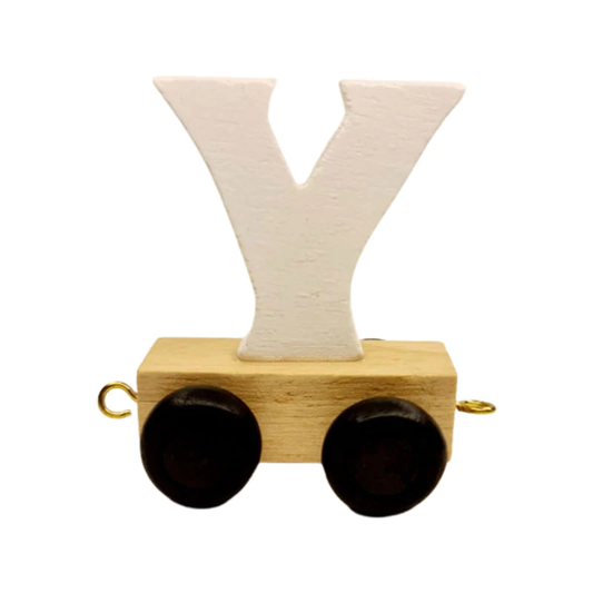Train Letters Y-White