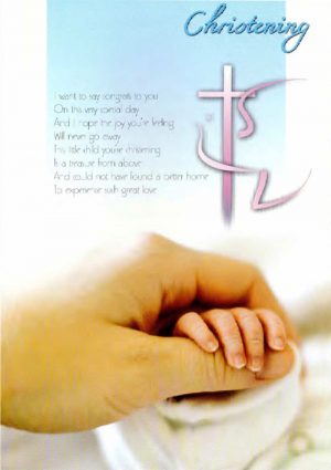 Christening Card Peter Costelloe