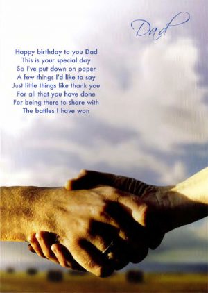 Happy Birthday Dad Card Peter Costelloe