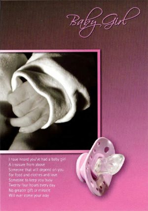 Baby Girl Card Peter Costelloe