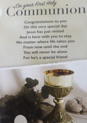 First Communion Card Peter Costelloe