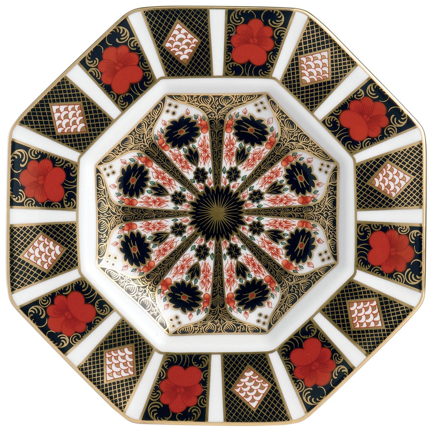 Royal Crown Derby Old Imari Octagonal Plate Japan01632