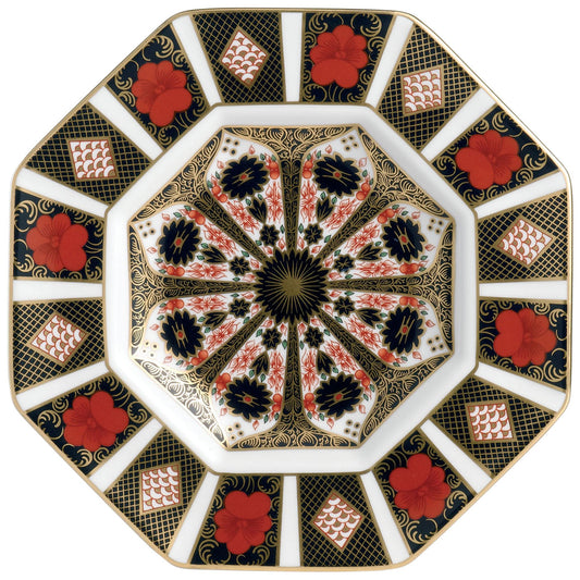 Royal Crown Derby Old Imari Octagonal Plate Japan01632