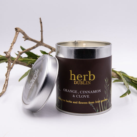 Tin Candle Orange, Cinnamon & Clove