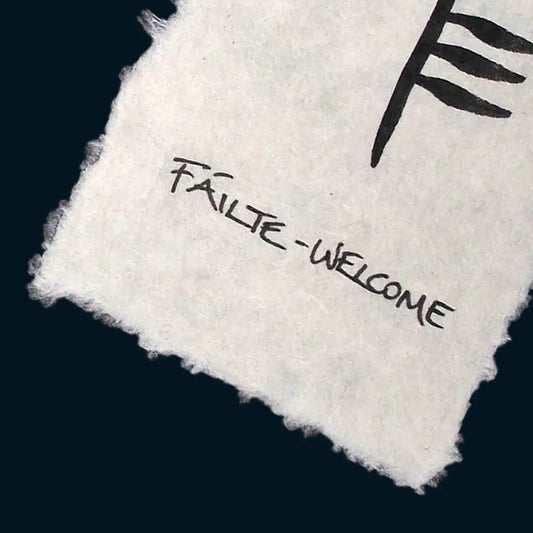 Ogham Failte-Welcome